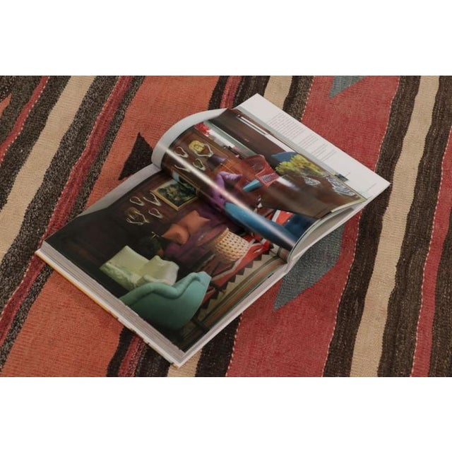 Vintage Persian Square Kilim, Stripes With Bold Tribal Geometry - Rug & Kilim For Sale - Image 9 of 10