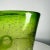 1970s 1970s Green Art Glass Vase Controlled Bubble Modern Style of Murano For Sale - Image 5 of 10
