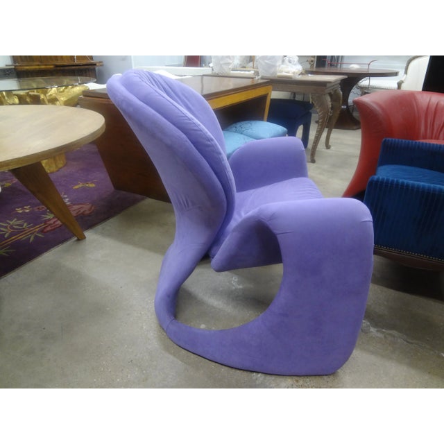 Saporiti Italia 1970s Italian Modern Sculptural Lounge Chair Attributed to Vittorio Introini For Sale - Image 4 of 9