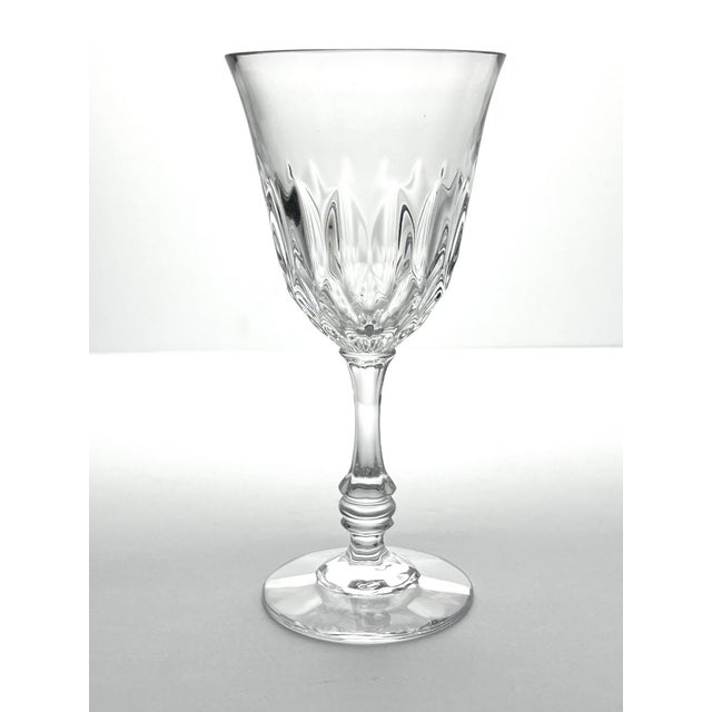 American 1970s Fostoria “Kimberly” Set of 5 Water Glasses 7 3/8” 9oz For Sale - Image 3 of 5