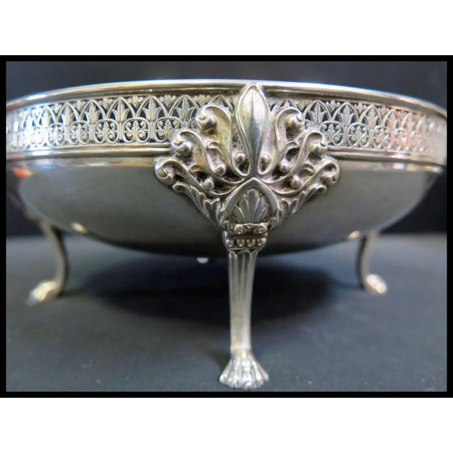 Mid-Century Modern Vintage Continental Silver/Crystal Table Servers - A Pair For Sale - Image 3 of 9