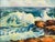 American Northern California Coastal Santa Cruz County Ocean Waves 1950 Plein Air For Sale - Image 3 of 6
