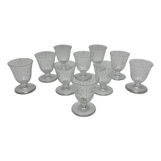 Crystal Argentina Glasses from Baccarat, 1940, Set of 10 For Sale