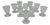 Crystal Argentina Glasses from Baccarat, 1940, Set of 10 For Sale