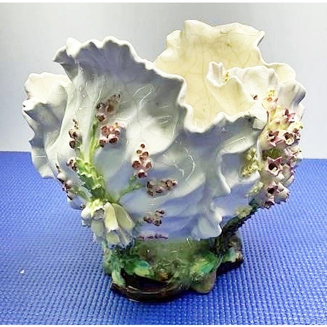 Ceramic Vintage Moore Pottery Ceramic Cabbage Bowl For Sale - Image 7 of 12