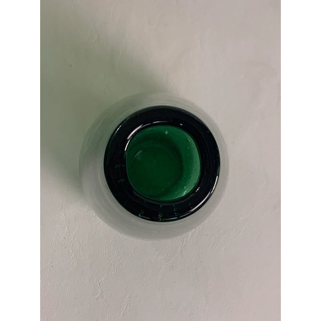 Vintage Controlled Bubbles Art Glass Vase For Sale In Los Angeles - Image 6 of 8