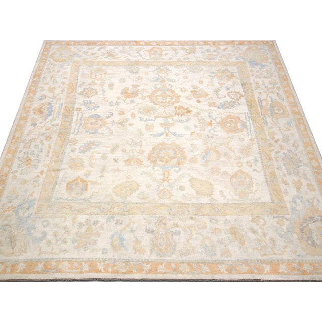 1920s 1920s Turkish Oushak Rug For Sale - Image 5 of 5
