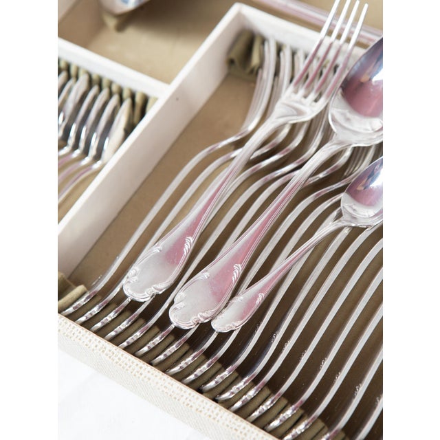 Baroque French Cutlery Set from Christofle, 1950s, Set of 37 For Sale - Image 3 of 11