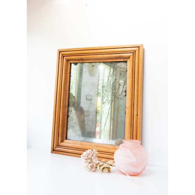 Antique French Louis Philippe Charles X Style Walnut Mirror, 1830s-1940s For Sale - Image 9 of 10