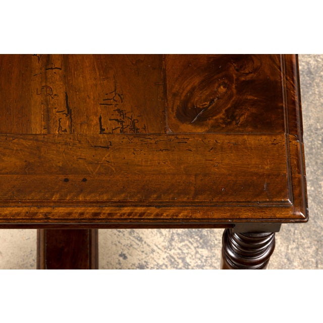 Late 19th Century French Henri II Revival Walnut Library Table For Sale - Image 12 of 18