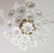 1980s Audrey Hepburn, Delicious Murano Glass Ceiling Light White Wall Light Flowers For Sale - Image 4 of 16