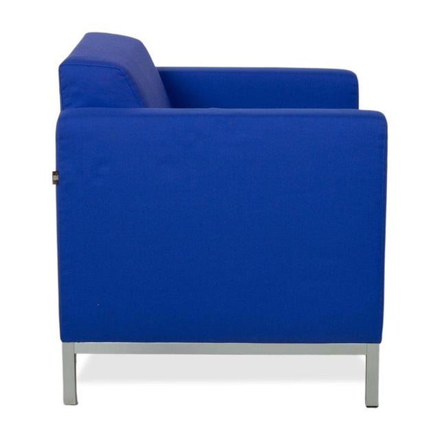 Blue Lounge Chair in Blue Fabric from MDF Italia For Sale - Image 8 of 12