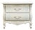 Thomasville Furniture Debussy Collection Off White Painted French Provincial 29" Two Drawer Nightstand 9455-810 For Sale