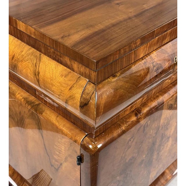 Art Deco Walnut Sideboard, Bohemia, 1930s For Sale - Image 10 of 14