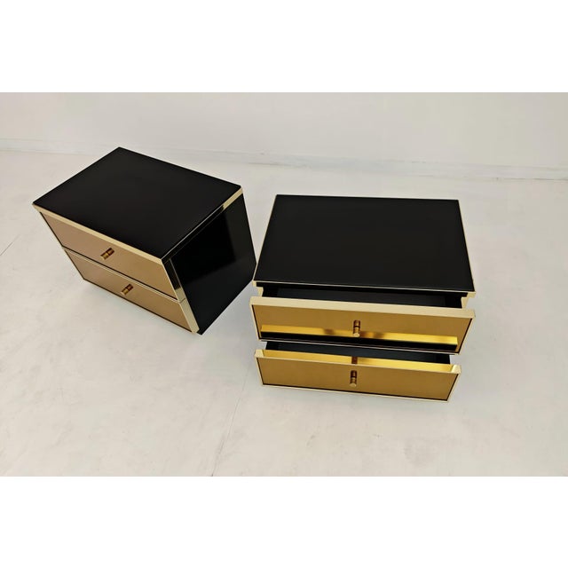 Renato Zevi Bedside Tables in the style of Renato Zevi, 1970s, Set of 2 For Sale - Image 4 of 11