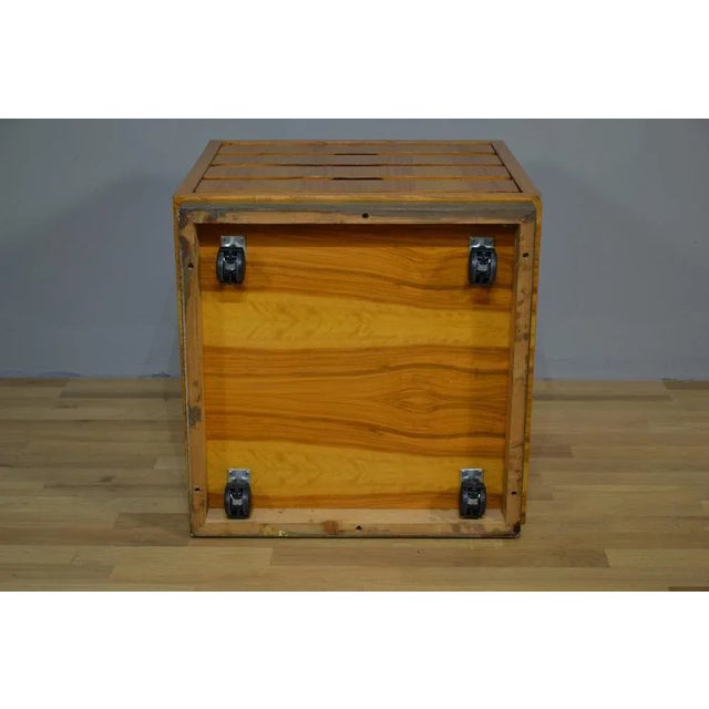 Small Chest of Drawers in Olive Briar and Brass, Italy, 1950s For Sale - Image 10 of 12