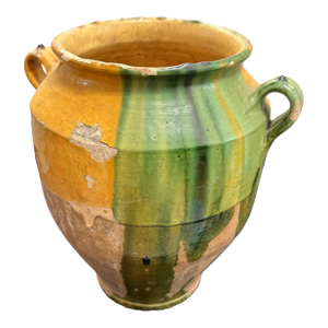 19th Century French Provincial Terracotta "Confit" Pot