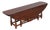Custom Made Large Walnut Gateleg Drop Leaf Dining Table For Sale