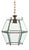 Mid-Century Pendant in Brass and Beveled Glass in the style of Adolf Loos, Italy, 1950s For Sale
