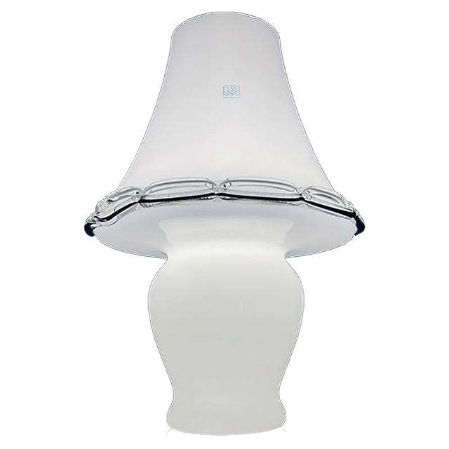 Big Murano Mushroom Table Lamp from Vetri, Italy, 1970s For Sale
