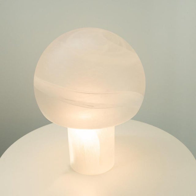 Mushroom Glass Table Lamp from Glashütte Limburg, 1970s For Sale - Image 10 of 18