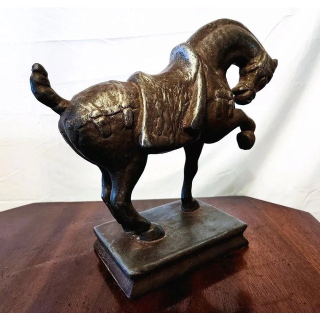 Vintage 1961 Tang War Horse Sculpture by Austin Productions Chairish