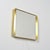 Rectangular Gilt Metal Mirror, 1970s For Sale - Image 3 of 11