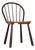 Funkis No. 4157 Spindle Chair in Stained Beechwood by Fritz Hansen, Denmark, 1940s For Sale