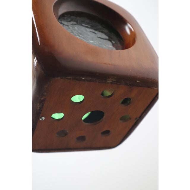 Mid-Century Modern Mid-Century Modern Hanging Lamp with Stained Glass Panels, 1960s For Sale - Image 3 of 17