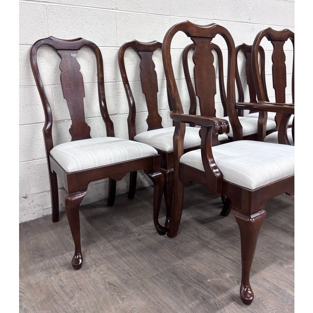 Vintage Pennsylvania House Queen Anne Dining Chairs - Full Set of 6 For Sale - Image 9 of 16