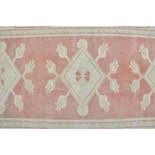 1960s Muted Pink and Neutral Turkish Carpet For Sale - Image 10 of 10