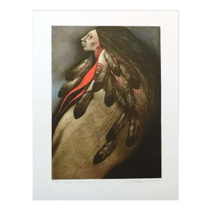 Frank Howell "Palins Wind" Lithograph Unframed Hand Signed