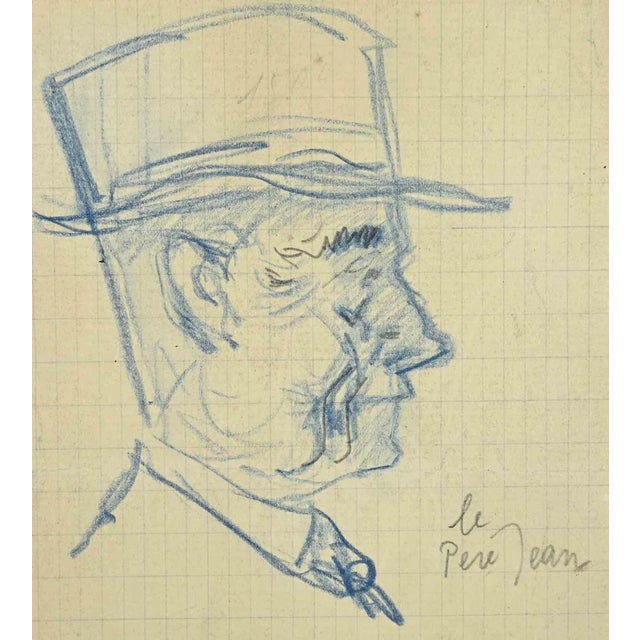 Le Pere Jean is a drawing, realized in early 20th Century, by the French Artist André Meaux Saint-Marc (1885-1941). Pencil...