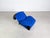 Textile Wink Chair in Black and Blue Upholstery by Toshiyuki Kita for Cassina For Sale - Image 7 of 10