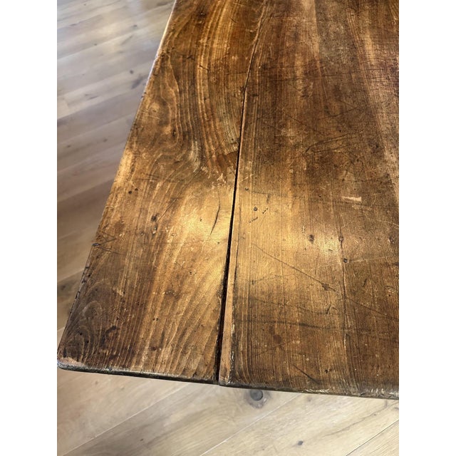 Large French Antique Farmhouse Table For Sale - Image 10 of 16