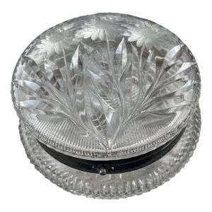 Cut Glass Hinged Box