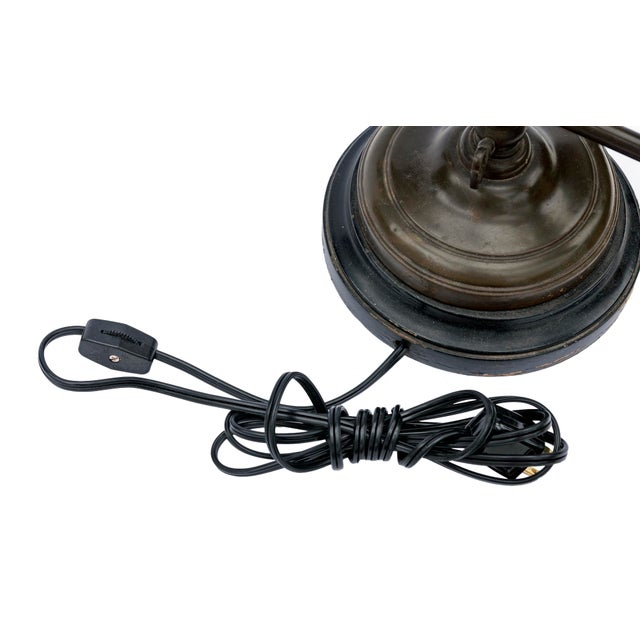 Mid 20th Century Adjustable Table Lamp With Metal Shade For Sale In Los Angeles - Image 6 of 9