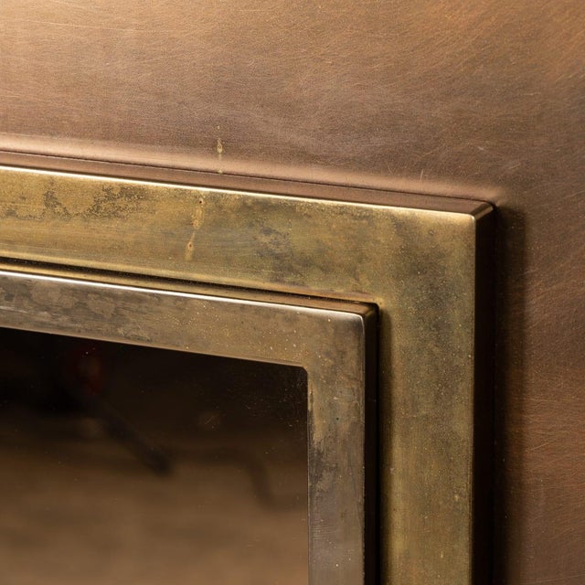 Vintage Square Brass and Bronzed Mirror from Belgo Chrom, Belgium, 1970s For Sale - Image 14 of 18