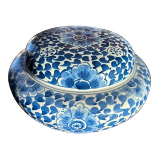 Hand Painted Delft Box For Sale