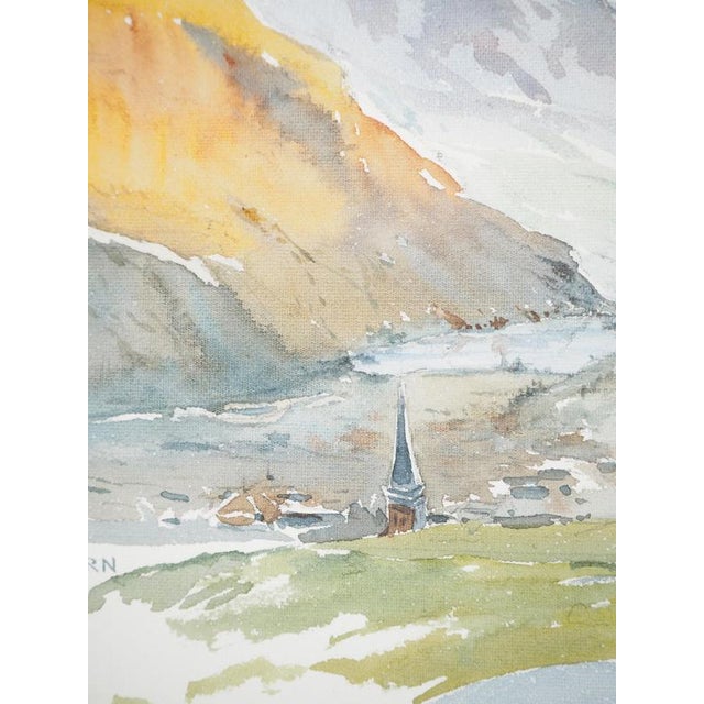 René Leverd, Lungern Direction, Watercolor For Sale - Image 4 of 8