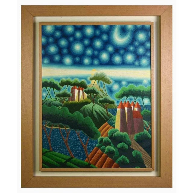 Contemporary Luca Dall'Olio, Landscape, Screen Print, 2000s, Framed For Sale - Image 3 of 3