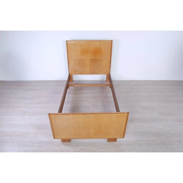 1930s Art Deco Burl Single Bed Frame, 1930s For Sale - Image 5 of 15