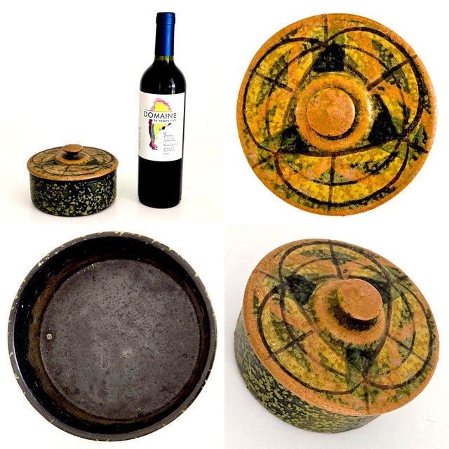 1960s Bitossi for Rosenthal Netter Glazed Ceramic Bowl With Lid Designed by Aldo Londi For Sale - Image 13 of 16