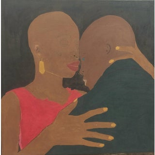 Embrace of Solace, Acrylic Painting by David Akolo. (2024) For Sale