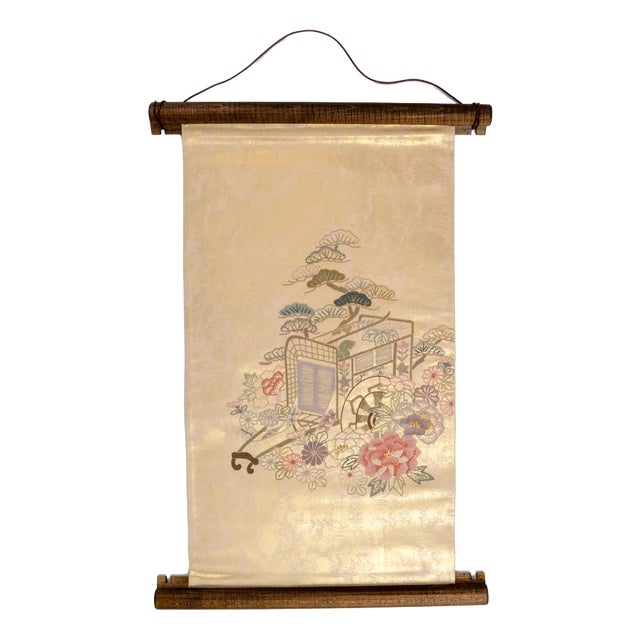 Japanese Ceremonial Silk Wall Tapestry by Renaras For Sale