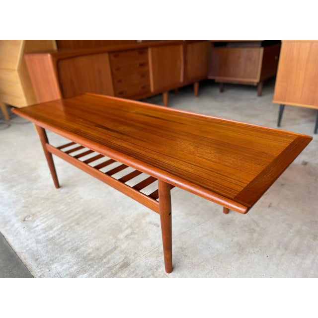 Mid-Century Teak Coffee Table by Grete Jalk, Denmark, 1960s For Sale - Image 9 of 10