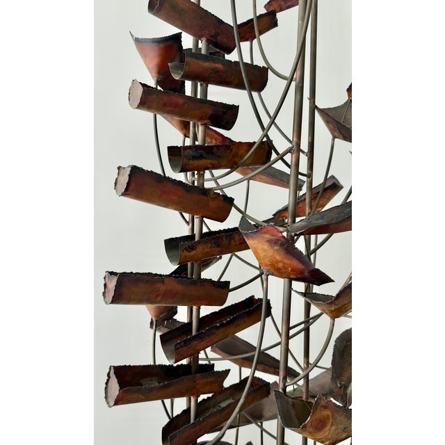 "Waterwheel" Copper/Brass Kinetic Fountain 1982 by Hans Van De Bovenkamp For Sale - Image 9 of 15