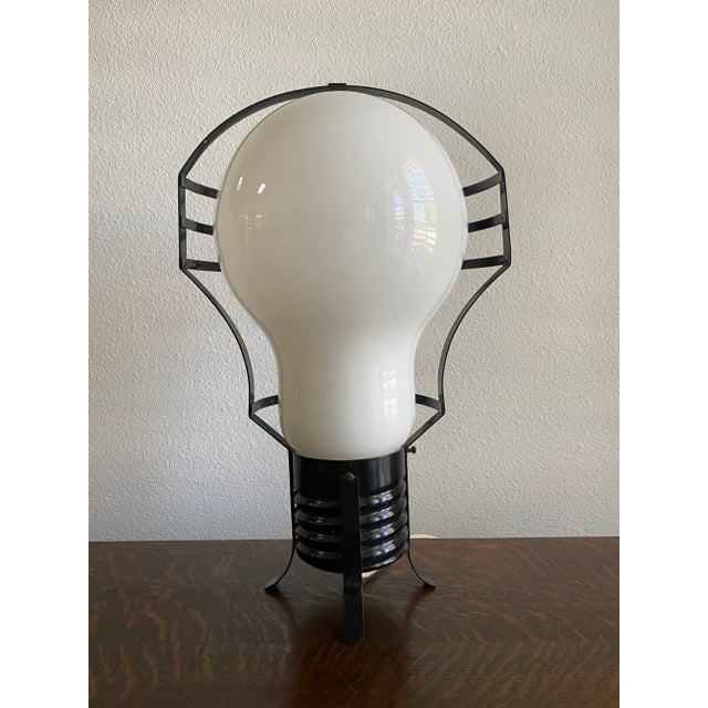 Monumental Pop Art Light Bulb Floor Lamp in the Style of Ingo Maurer For Sale - Image 4 of 10