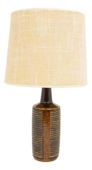 Chestnut Brown Dl/30 Table Lamp by Linnemann-Schmidt for Palshus, 1960s