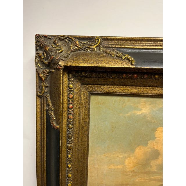 1970s E. Shayer Oil on Canvas Colonial Scene Painting For Sale - Image 4 of 5